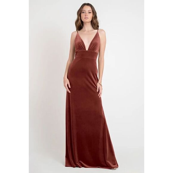 Jenny Yoo velvet dress size size 2 - Picture 1 of 9
